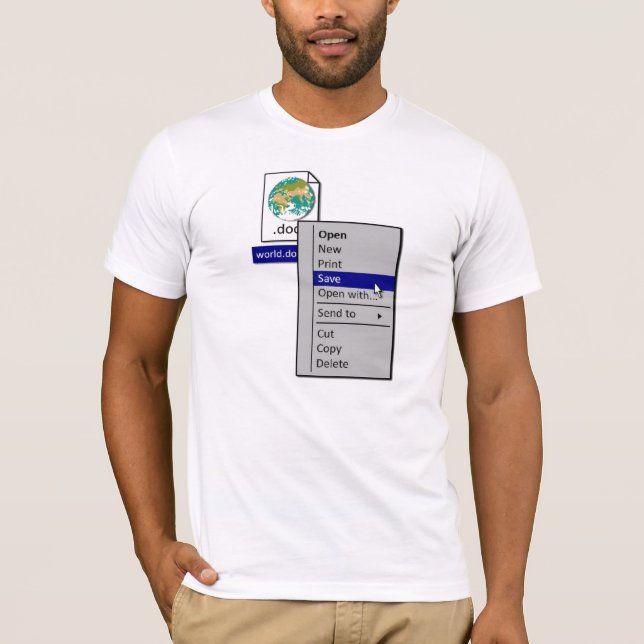 Spara världen! t shirt (Framsida)