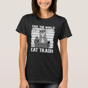 Spara Världsutställningen Sopor Sopor Panda Raccoo T Shirt