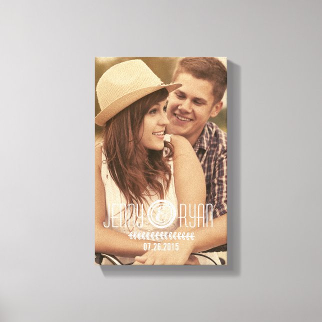 SPARA VÅRT DATUM | SPARA DATUMET CANVAS BILD (Framsida)