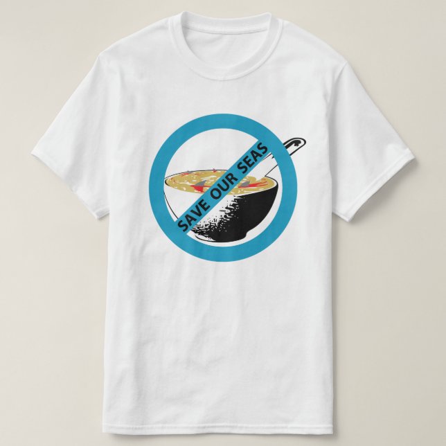 SPARA VÅRT HAVSFÖRBUD MOT hajfenor soppa Tee (Design framsida)