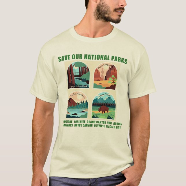 Spara Vårt Parker T Shirt (Framsida)