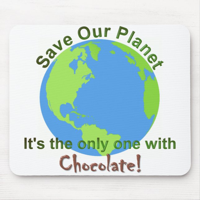 Spara vårt planet Mousepad Musmatta (Framsidan)