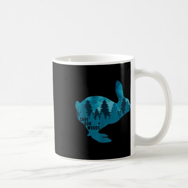 Spara Vårt Skogen-miljöskyddskorabbit Nat Kaffemugg (Höger)