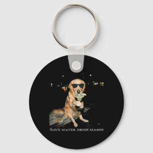 Spara Vatten Drick Margs Golden Retriever Dricker Nyckelring