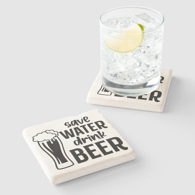 Spara Vatten, Drick öl - Stone Underlägg (Sidan)