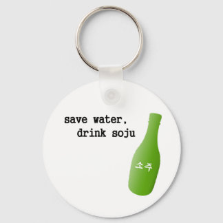 Spara vatten, drick Soju! Nyckelring
