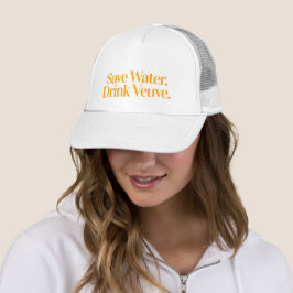 Spara Vatten Drick Veuve Hatt Keps