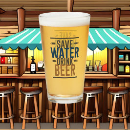 spara vatten dricker öl ord art glaskopp
