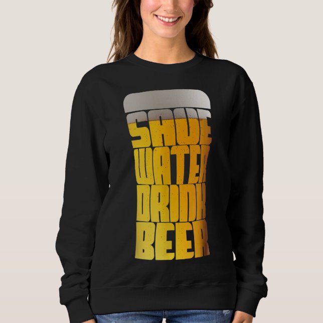 Spara Vatten Drink Beer Party T Shirt (Framsida)