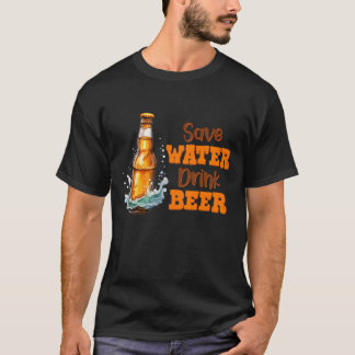 Spara Vatten Drink Beer Vintage T Shirt