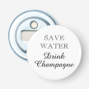 Spara Vatten Drink Champagne lustiskt magnetiskt Flasköppnare