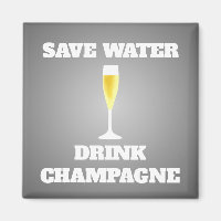 Spara vatten drink champagne