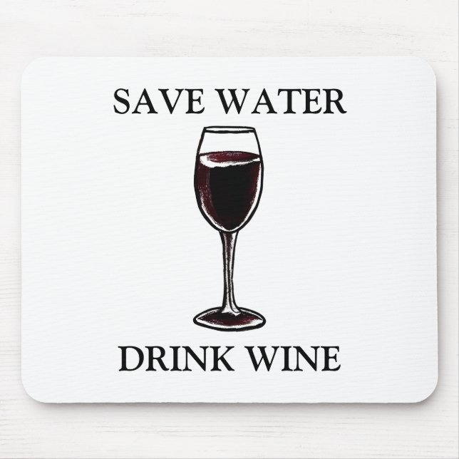 Spara Vatten Drink Vin Musmatta (Framsidan)
