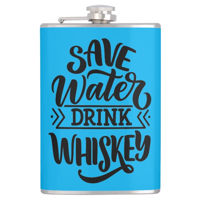 Spara Vatten Drink Whiskey Fickplunta (Framsidan)