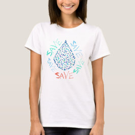 Spara Vatten Droplet Funky T-Shirt