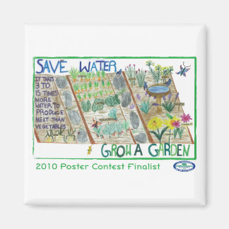 Spara Vatten - Grow a Garden Magnet