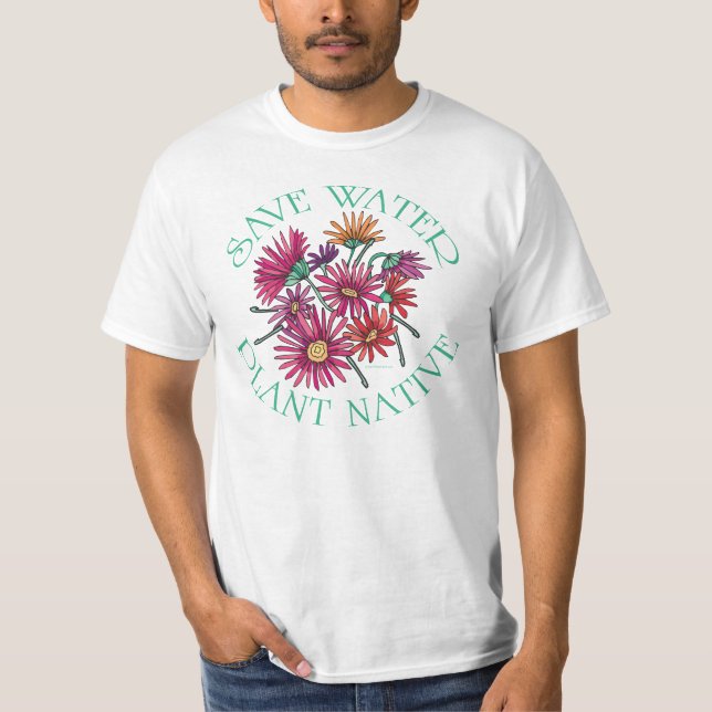 Spara Vatten - inhemska anläggningar Tee Shirt (Framsida)