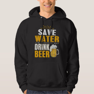 Spara Vatten Och Drick Öl På Sjungningsfesten Hoodie