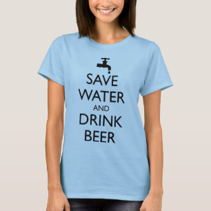 SPARA VATTEN OCH DRINKÖTT T SHIRT