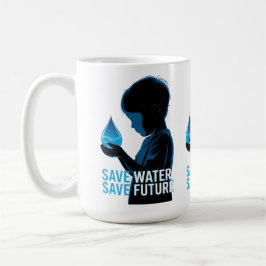 Spara Vatten Spara Framtiden Kaffemugg