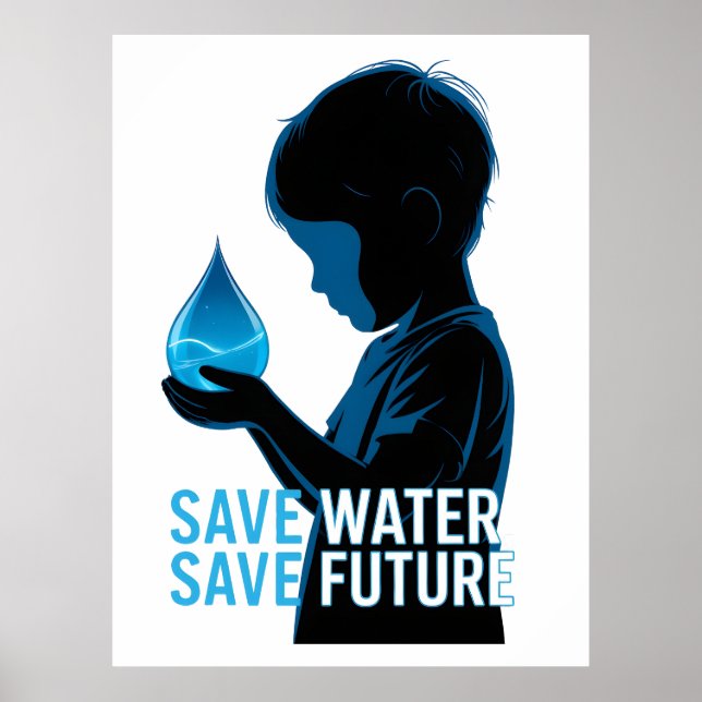 Spara Vatten Spara Framtiden Poster (Framsidan)