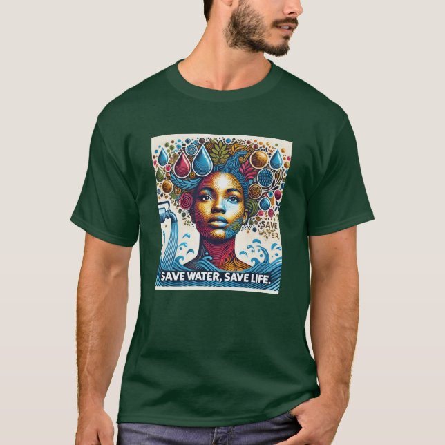 Spara Vatten, Spara Life - Conservation T-Shirt (Framsida)