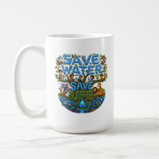 Spara Vatten Spara Liv Miljövård Kaffemugg