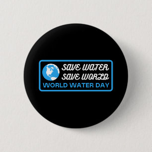 Spara Vatten Spara World Vatten Day Knapp