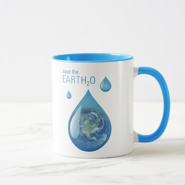 Spara vattenplanetmuggen mugg (Höger)