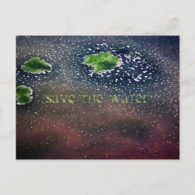 "Spara Vattnet" Vykort (Framsida)