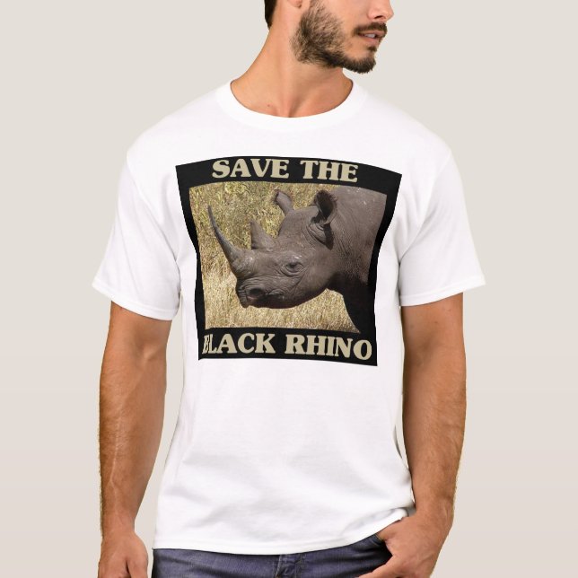 Spara vid Black Rhino T-shirt (Framsida)