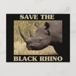 Spara vid Black Rhino Vykort