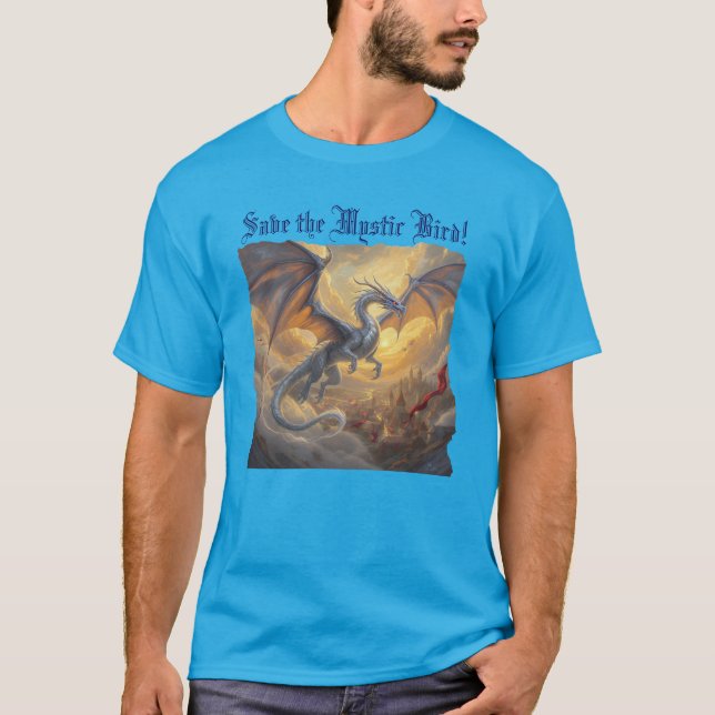 "Spara vid Mystic Bird" T Shirt (Framsida)