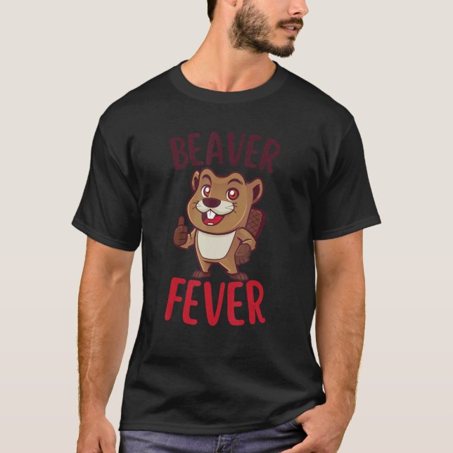 Spara vid Träd Eat en Beaver Vuxen humor Beaver Fe T Shirt (Framsida)