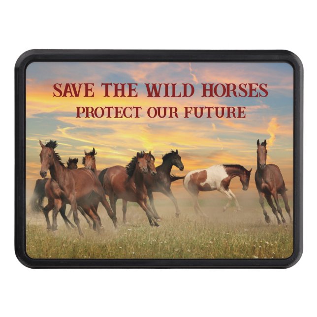 Spara Vild Hästar Dragkroksskydd (Framsidan)