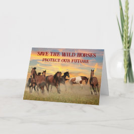 Spara Vild Hästar Kort