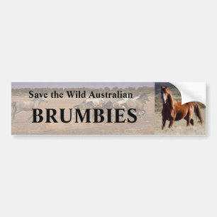 Spara Vilden Australian Brumbies Bildekal