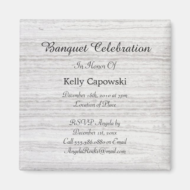 Spara Vintagen Datum Magnet (Framsidan)