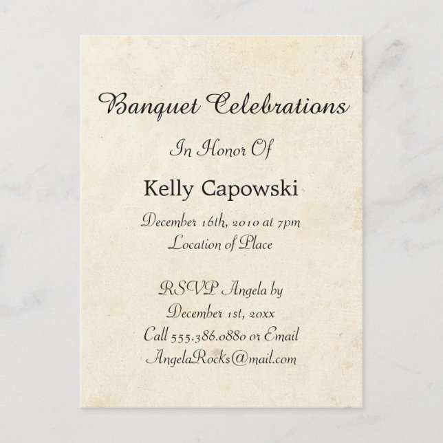 Spara Vintagen Datum Meddelande Vykort (Framsida)