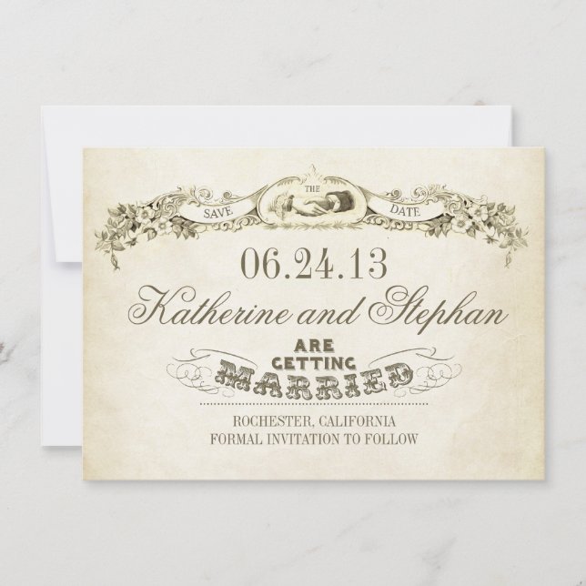 spara vintagens datumtypografi datumet (Framsida)
