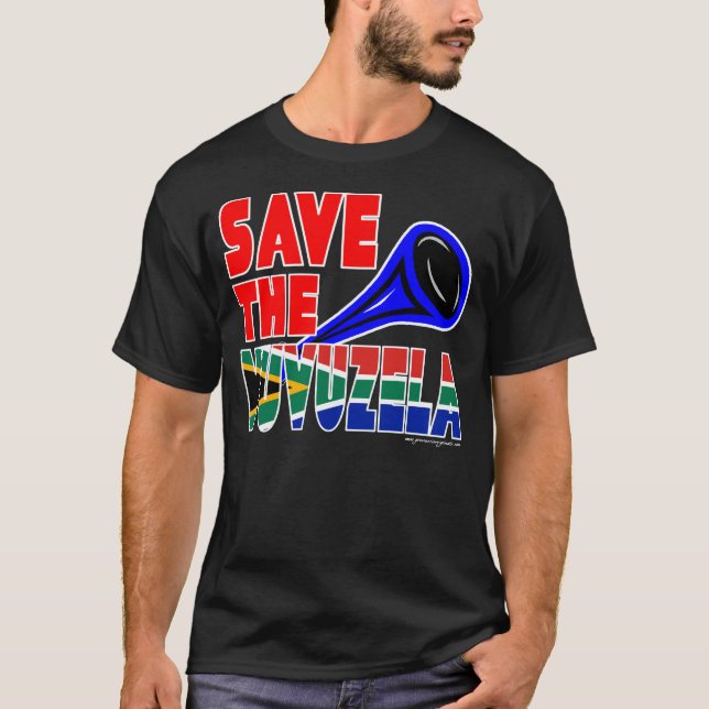 Spara Vuvuzelaen Tee Shirt (Framsida)