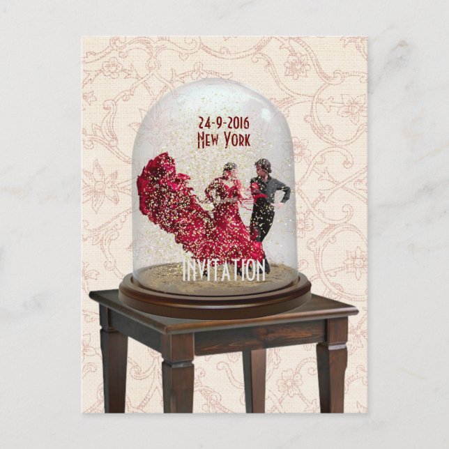 Spara vykortet Datum Kärlek Meddelande Vykort (Framsida)