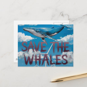 Spara Whales Energy Kvarn Vykort