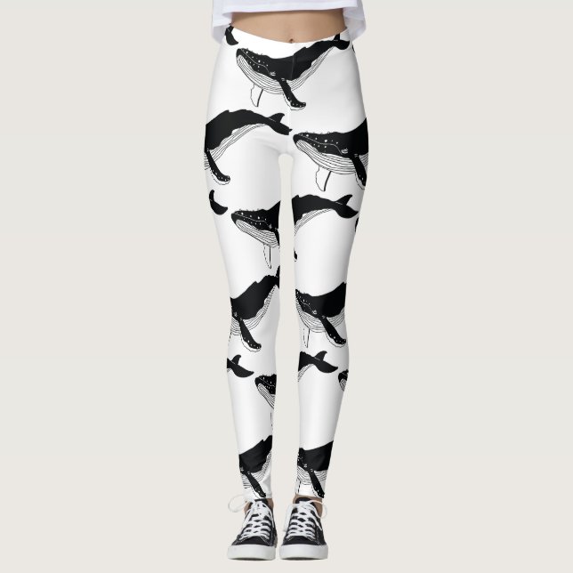 Spara Whales Leggings (Framsida)