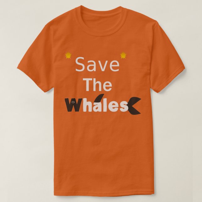 Spara Whales Orca Killer Whale T Shirt (Design framsida)