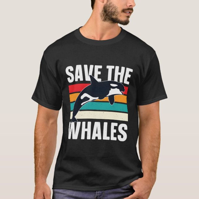 Spara Whales Orca T Shirt (Framsida)