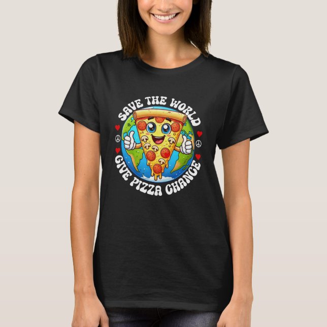 Spara World Shirt | Ge pizzafågshirt T (Framsida)