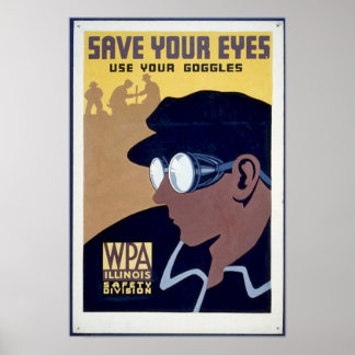 Spara Yor Ögon - Använda dina Goggles Poster