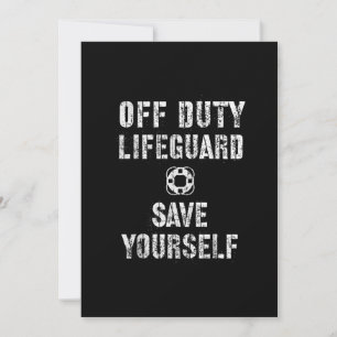 Spara Yourself Lifeguard Swimming Bassäng Guard av Inbjudningar
