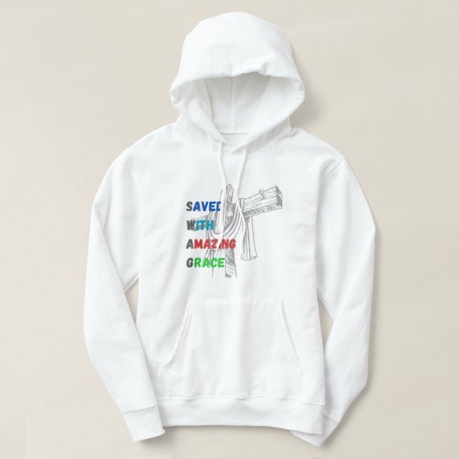 Sparad av Fantastisk Grace Manar Faith-Inspired Ch Hoodie (Design framsida)